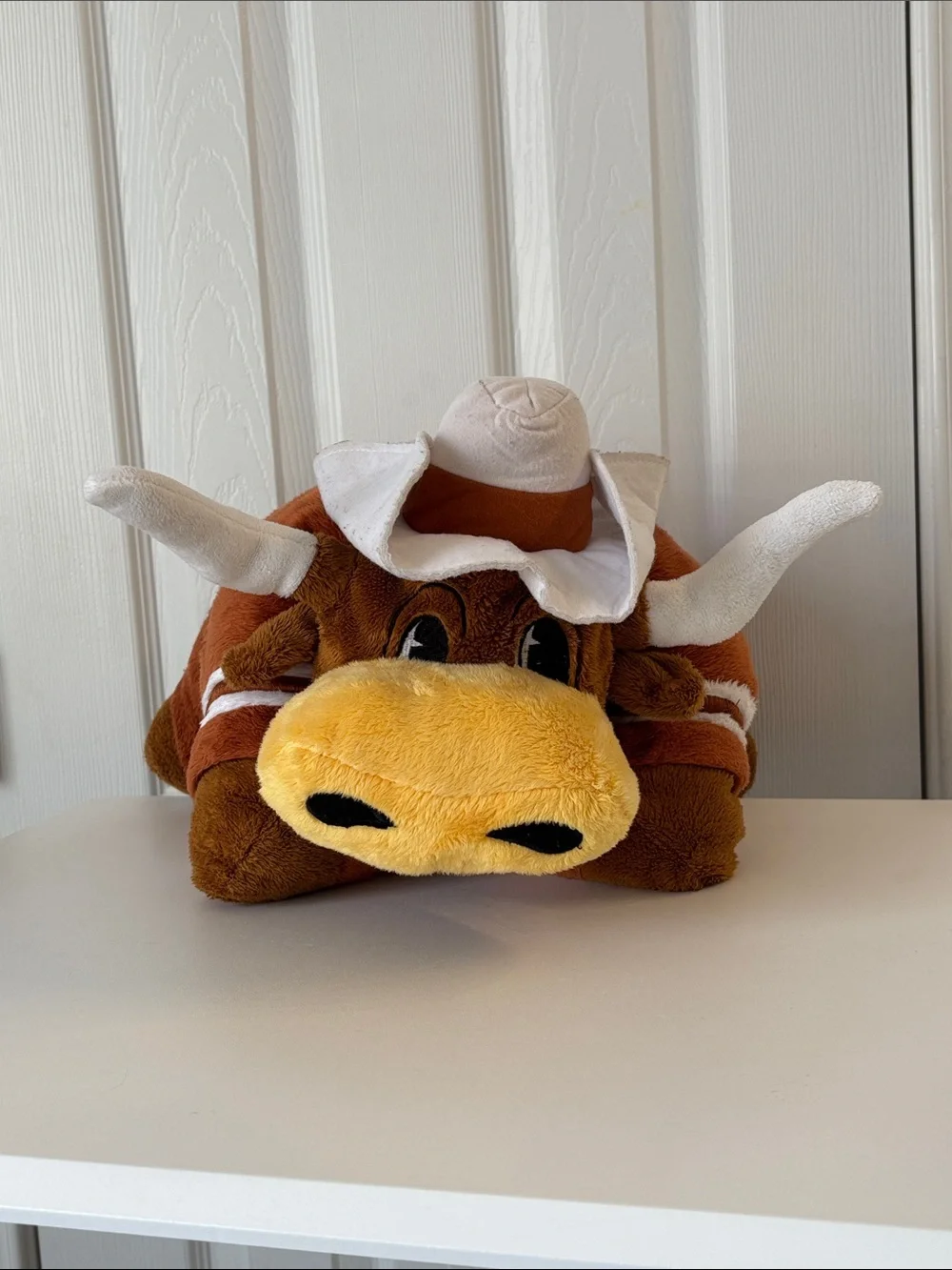 Pillow Pets University of Texas UT Longhorns Bevo Mascot 18” Plush 2009